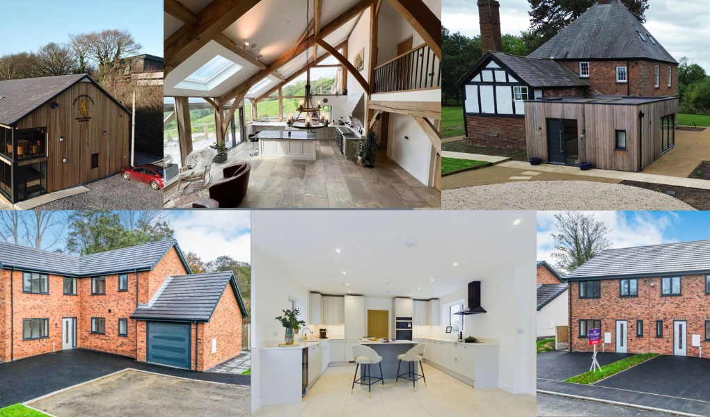 New build housing development in North Wales