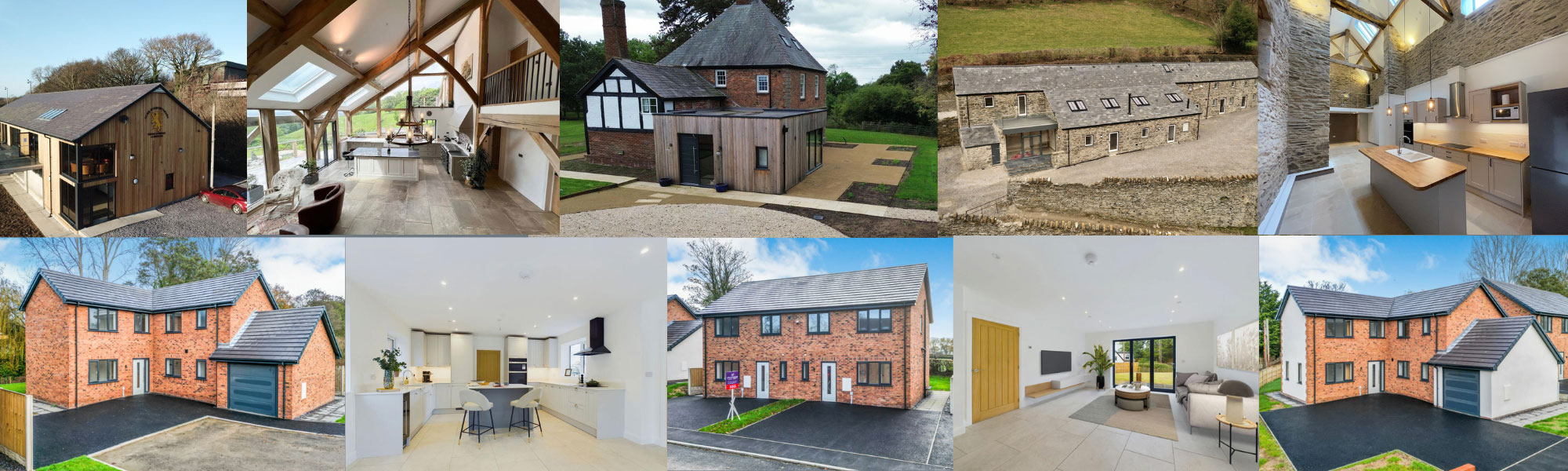 New build housing development in North Wales